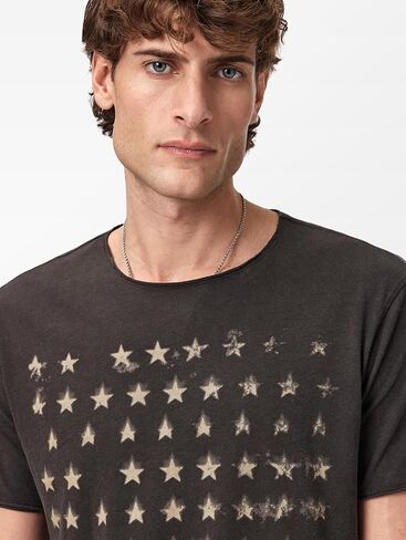 John Varvatos Mens Stars Graphic T-Shirt in Saudi Arabia