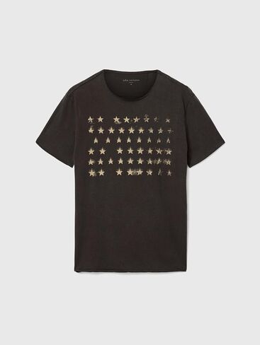 John Varvatos Mens Stars Graphic T-Shirt in Saudi Arabia