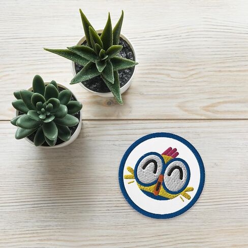 رقعة Lingokids بيلي المطرزة باللون الأبيض | 3 بوصات يمكن كيها أو خياطتها أو دبوس | ممتعة ومتينة | مزيج من القطن والبوليستر in Saudi Arabia