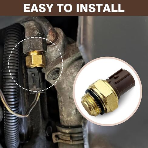 Radiator Coolant Fan Switch Water Temperature Sensor Compatible with Honda Accord 1992-2002, Civic 1992-2001, Odyssey 1995-2004, CR-V 1997-2006, TL 1995-2003, Replace OE #37760-P00-003 in Saudi Arabia