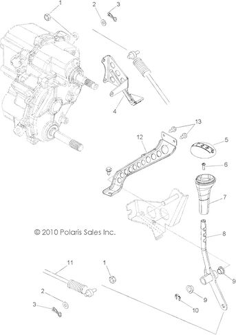 كابل Polaris RZR Shift، قطعة OEM الأصلية 7081680، الكمية 1 in Saudi Arabia