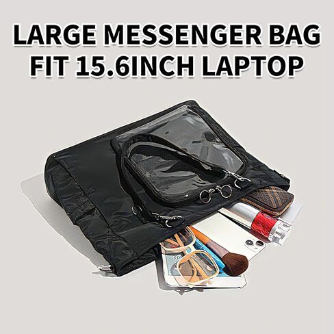 Kawaii Ita Bag with Clear Window and Insert Panel, Cute Aesthetic Tote Bag Anime Pin Display Crossbody Shoulder Messenger Bag for Women in Kuwait