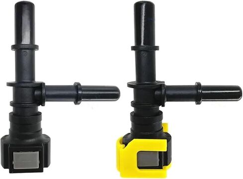 9.49 مللي متر تي شيرت موصل 5/16 خط وقود السيارات تركيبات بلاستيكية سريعة أجزاء مشتركة أنثى ذكر 2 قطعة (أ) in Kuwait