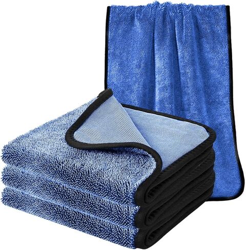 مناشف تنظيف الدش، مناشف من الألياف الدقيقة للسيارات، ناعمة، ماصة، سريعة الجفاف، وغير ضارة لتنظيف السيارة، مناشف تجفيف السيارة مناسبة جدًا للسيارات والشاحنات والدراجات النارية in Kuwait