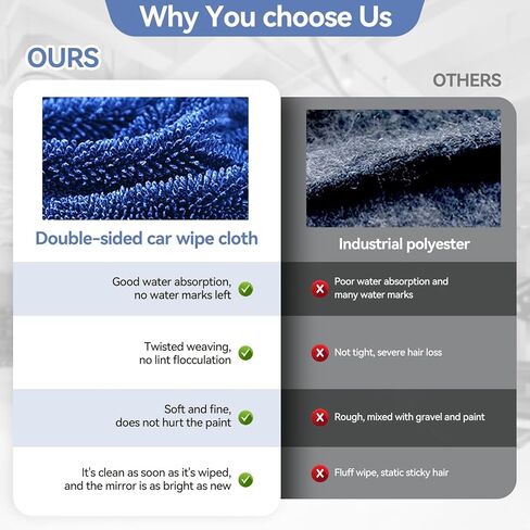 مناشف تنظيف الدش، مناشف من الألياف الدقيقة للسيارات، ناعمة، ماصة، سريعة الجفاف، وغير ضارة لتنظيف السيارة، مناشف تجفيف السيارة مناسبة جدًا للسيارات والشاحنات والدراجات النارية in Kuwait