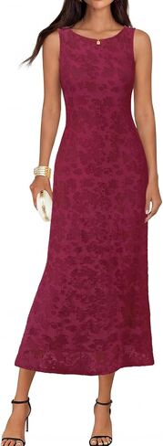 MEROKEETY Womens 2026 Summer Floral Maxi Dress Sleeveless Tie Waist Elegant Formal Bodycon Wedding Guest Party Long Dresses in Saudi Arabia