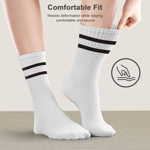 Pilates Socks with Grips for Women, Non Slip Grippy Socks, Soft Yoga & Barre Sock for Athletic Workout Hospital Gym, 4 Paris in Saudi Arabia