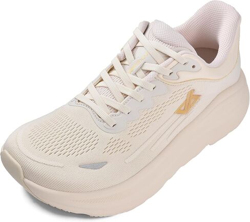 أحذية JACKSHIBO النسائية سهلة الارتداء بدون استخدام اليدين وصندوق أصابع واسع للجري أحذية رياضية للمشي والتنس مع نعل بدون قطرة in Kuwait
