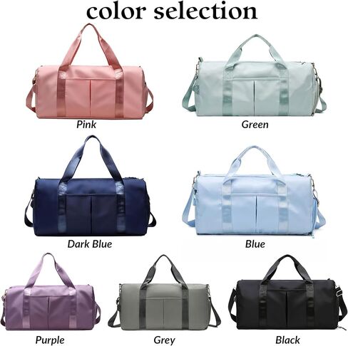 Personalized Duffel Bag, Embroidered Name,Custom Sport Gym Bags for Women/Men, Weekend Camp Bag With Wet Dry Pockets & Shoe, Overnight Bag for Women, Bridesmaid Gift,Cheerleading Dance Pack For Girls in Kuwait