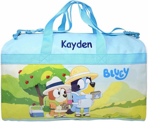 Personalized Travel Duffel Bag Created Using Character Duffel Bag - 18" (Created Using Bluey Duffel Bag) in Saudi Arabia