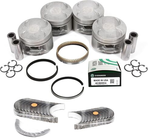 Evergreen SA-9761190629-2 Full Gasket Set Pistons Bearings Compatible With/For 97-01 Honda Prelude 2.2L DOHC H22A4 in Saudi Arabia