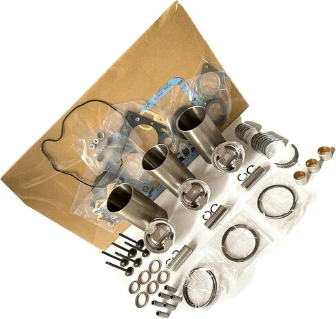 3TNV82 Engine Overhaul Rebuild Kit with Valve Kit for Yanmar Engine 3TNV82 3TNV82A Excavator VIO35 VIO30 VIO27 for Komatsu Engine 3D82A STD Overhaul Engine Rebuild Aftermarket Parts in Kuwait