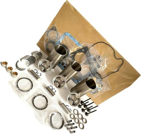 3TNV82 Engine Overhaul Rebuild Kit with Valve Kit for Yanmar Engine 3TNV82 3TNV82A Excavator VIO35 VIO30 VIO27 for Komatsu Engine 3D82A STD Overhaul Engine Rebuild Aftermarket Parts in Kuwait