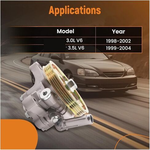 Power Steering Pump Compatible For Honda Accord 3.0L 98-02 Compatible For Odyssey 3.5L 1999-2004 21-5993 in Kuwait