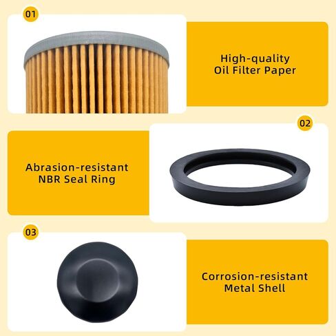 2520799 Oil Filter for Polaris Sportsman 570 500 450 400 Ranger Trail Boss 325 330 Scrambler 500 850 XP 1000 Xplorer 400L Xpedition 425 Magnum 325 Hawkeye 300 400, Replaces 3084963, 3089996 (2 PCS) in Kuwait