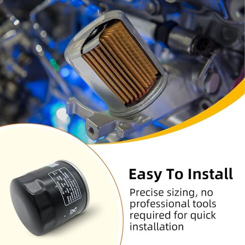 2520799 Oil Filter for Polaris Sportsman 570 500 450 400 Ranger Trail Boss 325 330 Scrambler 500 850 XP 1000 Xplorer 400L Xpedition 425 Magnum 325 Hawkeye 300 400, Replaces 3084963, 3089996 (2 PCS) in Kuwait