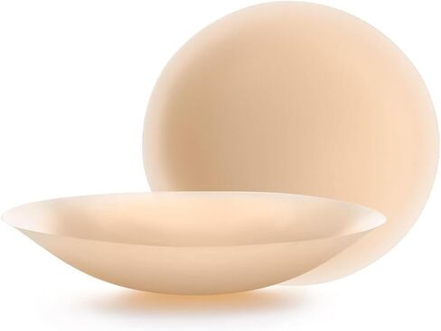 أغطية حلمات سيليكون قابلة لإعادة الاستخدام من بينك بولكا للنساء - فطائر لاصقة رفيعة للغاية - بتلات الثدي غير مرئية ولا تظهر in Kuwait