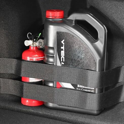 Car Trunk Tie Strap Adjustable Hook and Loop Magic Tape, Multi-Length 40/50/60/70/80cm for Securing Bottles Tools Groceries, 60CM in Saudi Arabia