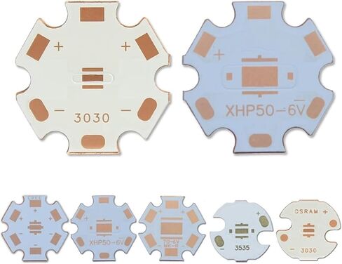 10PCS 3535 4Chips 3V led Heatsink 20mm Copper Board in Kuwait
