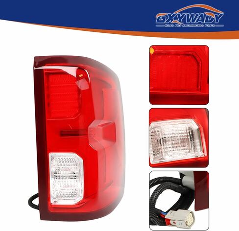 GXYWADY Passenger Right Side Tail Light Assembly Replacement for Silverado 1500 2016 2017 2018 Tail Lamp Assembly Replacement for 84288719 in Saudi Arabia