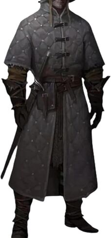 Medieval Costume Protective Black Cotton Gambeson Armor Handmade Witcher Style Gambeson in Saudi Arabia