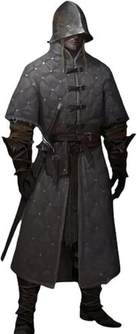 Medieval Costume Protective Black Cotton Gambeson Armor Handmade Witcher Style Gambeson in Saudi Arabia