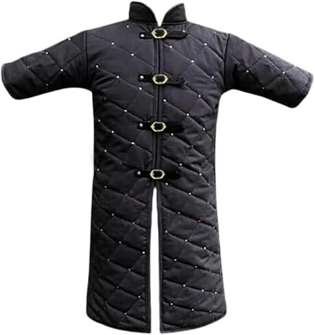 Medieval Costume Protective Black Cotton Gambeson Armor Handmade Witcher Style Gambeson in Saudi Arabia