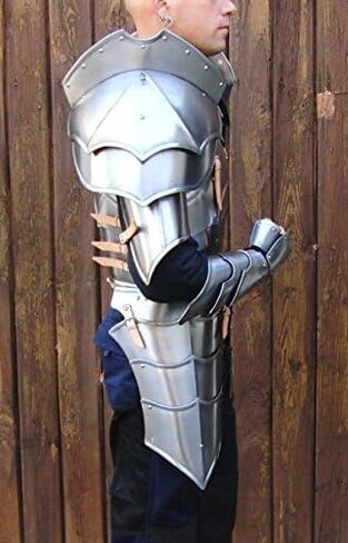NauticalMart Medieval Knight Reenactment Steel Armour Breastplate with Arm Set | Collectible Gift, Perfect for Christmas & Holiday Gifting in Saudi Arabia