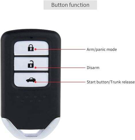 EASYGUARD EC002PP تشغيل شبه قابس، تشغيل عن بعد، مع دخول سلبي بدون مفتاح PKE، زر تشغيل بالضغط، تشغيل بدون مفتاح، مناسب لمحرك الغاز Honda C-RV 12-18 II Civic 12-18 II Jade 12-17 in Kuwait