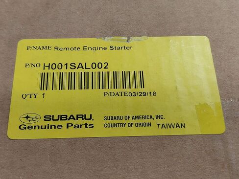 Subaru Remote Start 2015-2018 Legacy & Outback w/Turn Start H001SAL002 Genuine OEM in Saudi Arabia