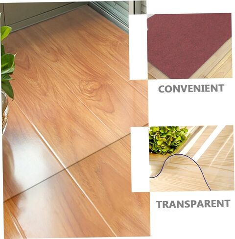 Transparent PVC Floor Mat Rug Protector for Floor Office Chair Mat for Rolling Chairs Non- in Kuwait