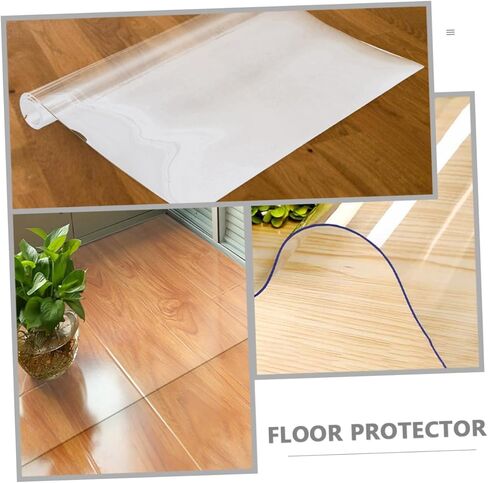 Transparent PVC Floor Mat Rug Protector for Floor Office Chair Mat for Rolling Chairs Non- in Kuwait