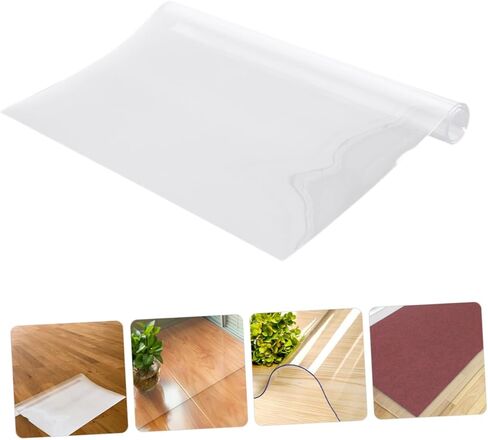 Transparent PVC Floor Mat Rug Protector for Floor Office Chair Mat for Rolling Chairs Non- in Kuwait