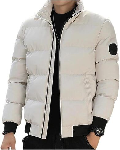 Mens Winter Cotton Outerwear Parkas Trenchcoats Thick Warm Jacket Coats in Saudi Arabia