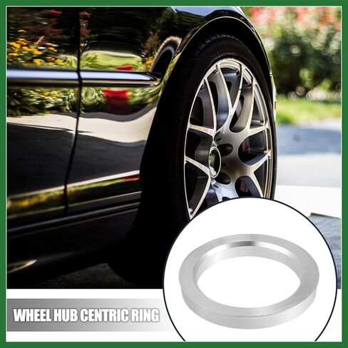 Motoforti 2pcs OD 78.1mm to ID 60.1mm Aluminium Alloy Car Hub Centric Rings Wheel Bore Center Spacer Long-Lasting in Saudi Arabia