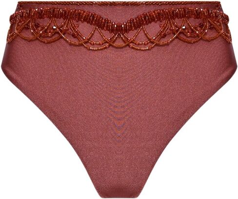 PatBO Golden Dune Lycra Embroidered Bikini Bottom in Saudi Arabia