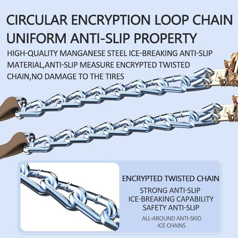 Auto Tightening Snow Chains for Skoda Enyaq iV 2021,adjustable portable highly stable anti-slip tire chain reusable quick-install snow chains,40pcs in Kuwait
