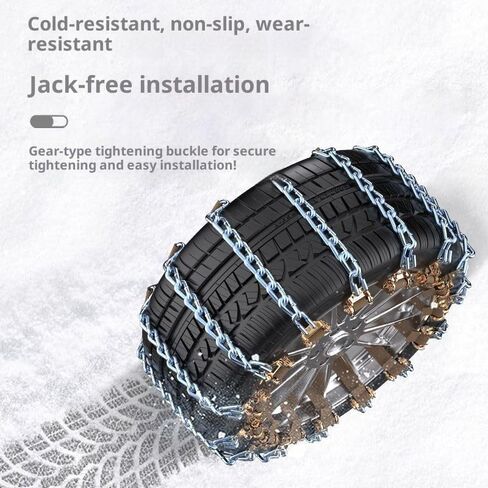 Auto Tightening Snow Chains for Skoda Enyaq iV 2021,adjustable portable highly stable anti-slip tire chain reusable quick-install snow chains,40pcs in Kuwait