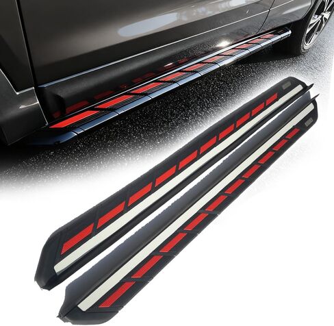 for Acura RDX 2012-2018 Running Boards, Aluminum Alloy Fixed Side Steps | DIY Installation with Complete Kit Red(ZXH) in Saudi Arabia