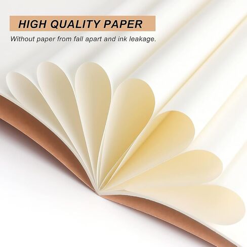 A5 Kraft Notebooks Bulk, Blank Journaling Notebooks, Notebooks for Work, Journal notebooks for kids, Composition Notebooks for School， 60 Pages ，8.3x5.5 Inches (4 Pack) in Saudi Arabia