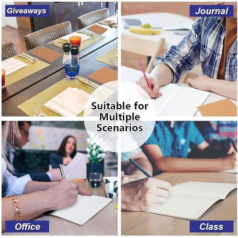 A5 Kraft Notebooks Bulk, Blank Journaling Notebooks, Notebooks for Work, Journal notebooks for kids, Composition Notebooks for School， 60 Pages ，8.3x5.5 Inches (4 Pack) in Saudi Arabia
