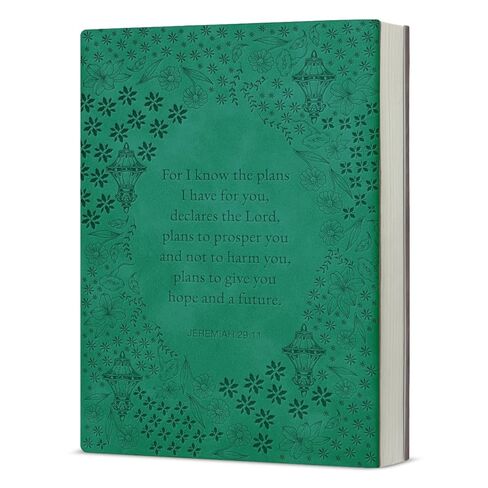 Dark Green Floral Christian Journal Religious Bible Verse Notebook Spiritual Gifts for Women Catholic, for I Know the Plans Dark Green Journal Notebook in Saudi Arabia