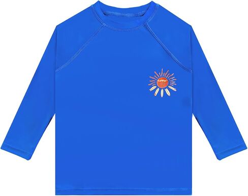 قميص سباحة WeVSwe للأولاد من Rash Guard بعامل حماية من الأشعة فوق البنفسجية 50+ قمصان ركوب الأمواج خالية من العلامات وأكمام طويلة وصديقة للبيئة معاد تدويرها من 2 إلى 12 سنة in Kuwait