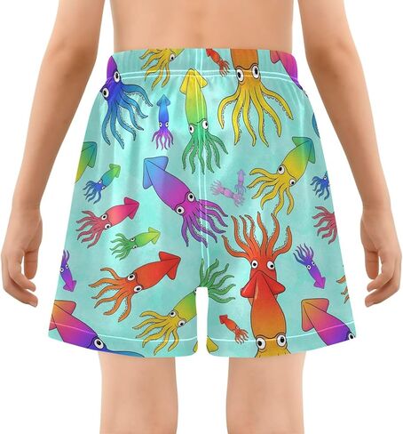 VIGTRO سروال سباحة للأولاد مع بطانة ضغط شورت سباحة سريع الجفاف، شورت للأولاد بدلة استحمام صيفية للأطفال 4T-13Y in Kuwait