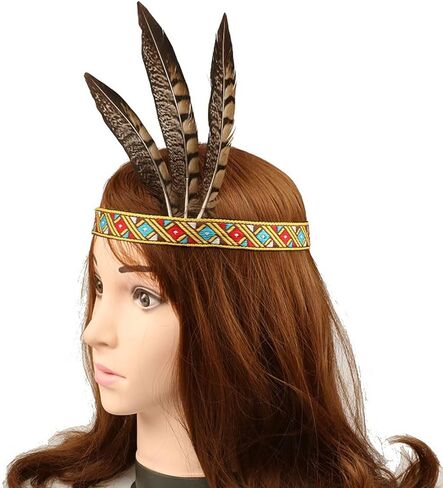 غطاء رأس من الريش | عصابة رأس مستوحاة من الهنود الأمريكيين الأصليين in Kuwait