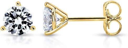 أقراط Kobelli ذات 3 شقوق Lab Grown Diamond (DEF، VS) إعداد مارتيني in Saudi Arabia