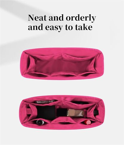 Purse Organizer Insert for GG Marmont Matelassé Shoulder Bag, Soft-touch Purse Insert for GG Marmont, Practical Inner Bag with Pockets for Storage (Magnolia, Medium31) in Saudi Arabia
