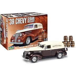 Revell 14529 '39 Chevy Sedan Delivery 1:24 Scale 97-Piece Skill Level 4 Model Car Building Kit, Blue,Clear,White