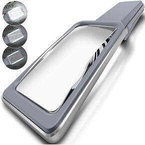 MAGNIPROS Patented 6X Large Magnifying Glass with Light | 3 Color Light Modes | Anti-Glare Lens & Stepless Dimmable LEDs | Perfect for Reading Fine Print & Inspection - Ideal for Seniors & Low Vision