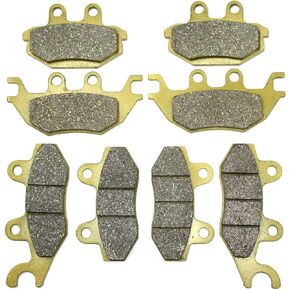 Master Chen Front Rear Brake Pads for Kawasaki KAF 820 1000 Mule Pro Brakes KAF820 ProFX ProFXT KAF1000 ProDX ProDXT 2015 2016 2017 2018 2019 2020 2021 2022 2023 FA135 FA165 FA686 MC0525